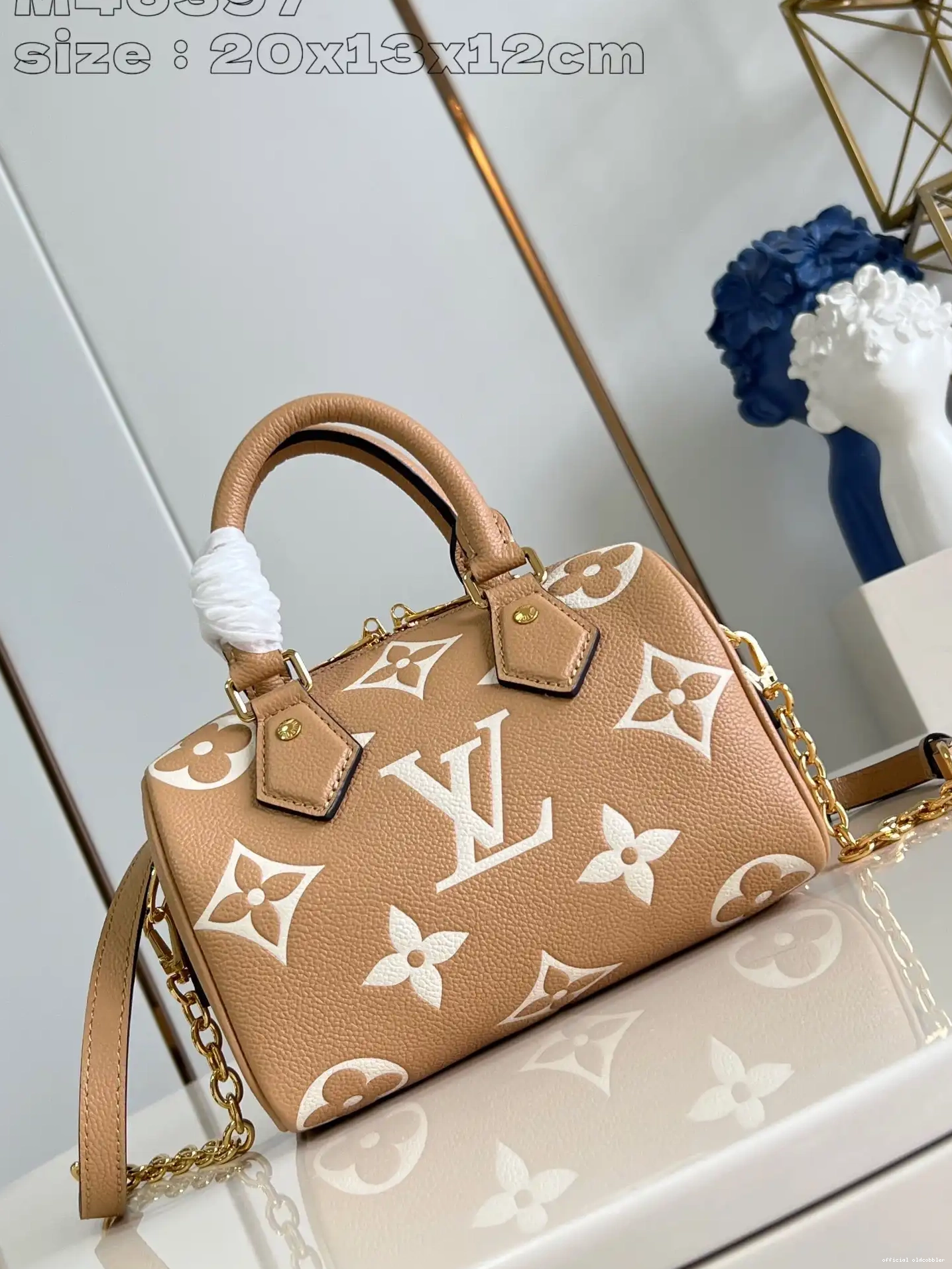 Official oldcobbler LOUIS VUITTON SPEEDY 20 BANDOULIÈRE 0612